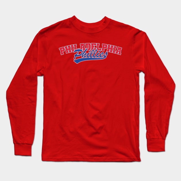 Philadelphia Phillies Long Sleeve T-Shirt by Nagorniak